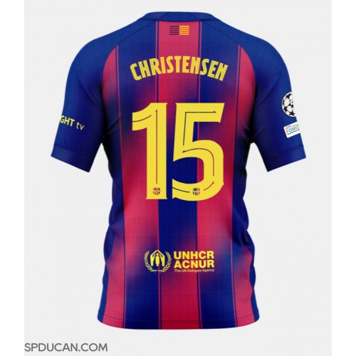 Muški Nogometni Dres Barcelona Andreas Christensen #15 Domaci 2025-26 Kratak Rukav Muški Nogometni Dres Barcelona Andreas Christensen #15 Domaci 2025-26 Kratak Rukav